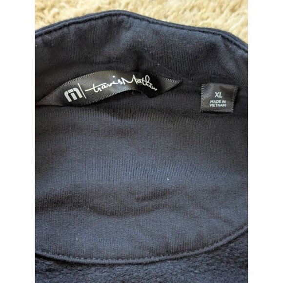 Travis Mathew Sweater Men's XL Newport Black Full Zip mock neck - Picture 5 of 6